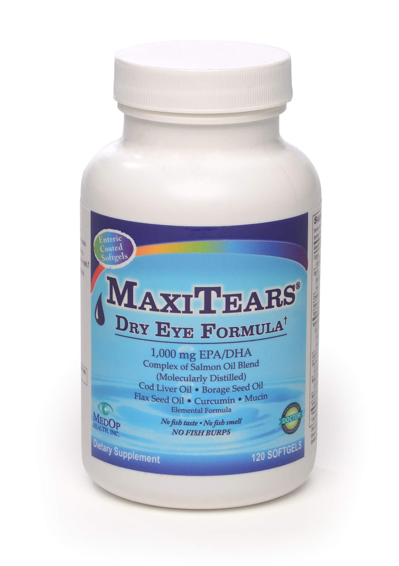 MaxiTears MedOp ojo seco, botella para uso diario y fácil de tomar