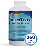 MaxiTears Omega-3 en cápsulas suaves para nutrición ocular continua.