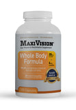 MaxiVision AREDS2: botella de producto mostrando la formulación para salud ocular