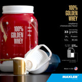 Maxler 100% Golden Whey, enzimas digestivas para una digestión suave.