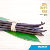 Etiqueta nutricional de Maxler 100% Golden Whey para planificar tomas.
