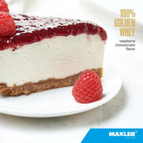 Maxler 100% Golden Whey mezcla rápida para batidos sin grumos.