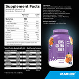 Maxler 100% Golden Whey, uso en repostería casera, textura rica para hornear.