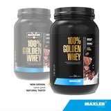 Maxler 100% Golden Whey, vaso mezclador para batidos sin grumos.