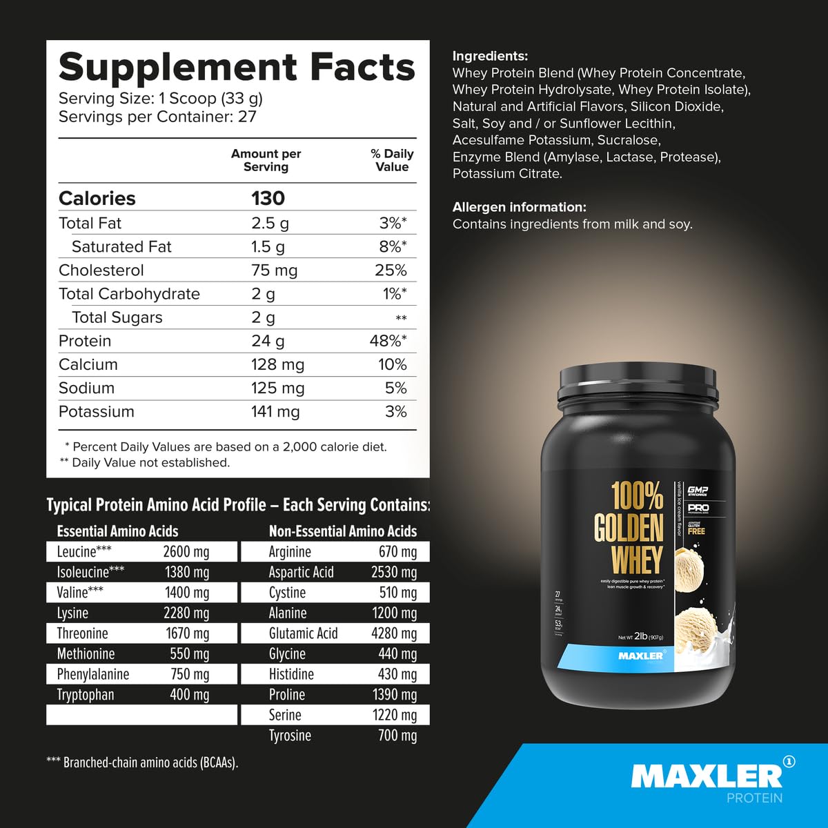 Contiene 24 g de proteína por porción para apoyar el aporte diario