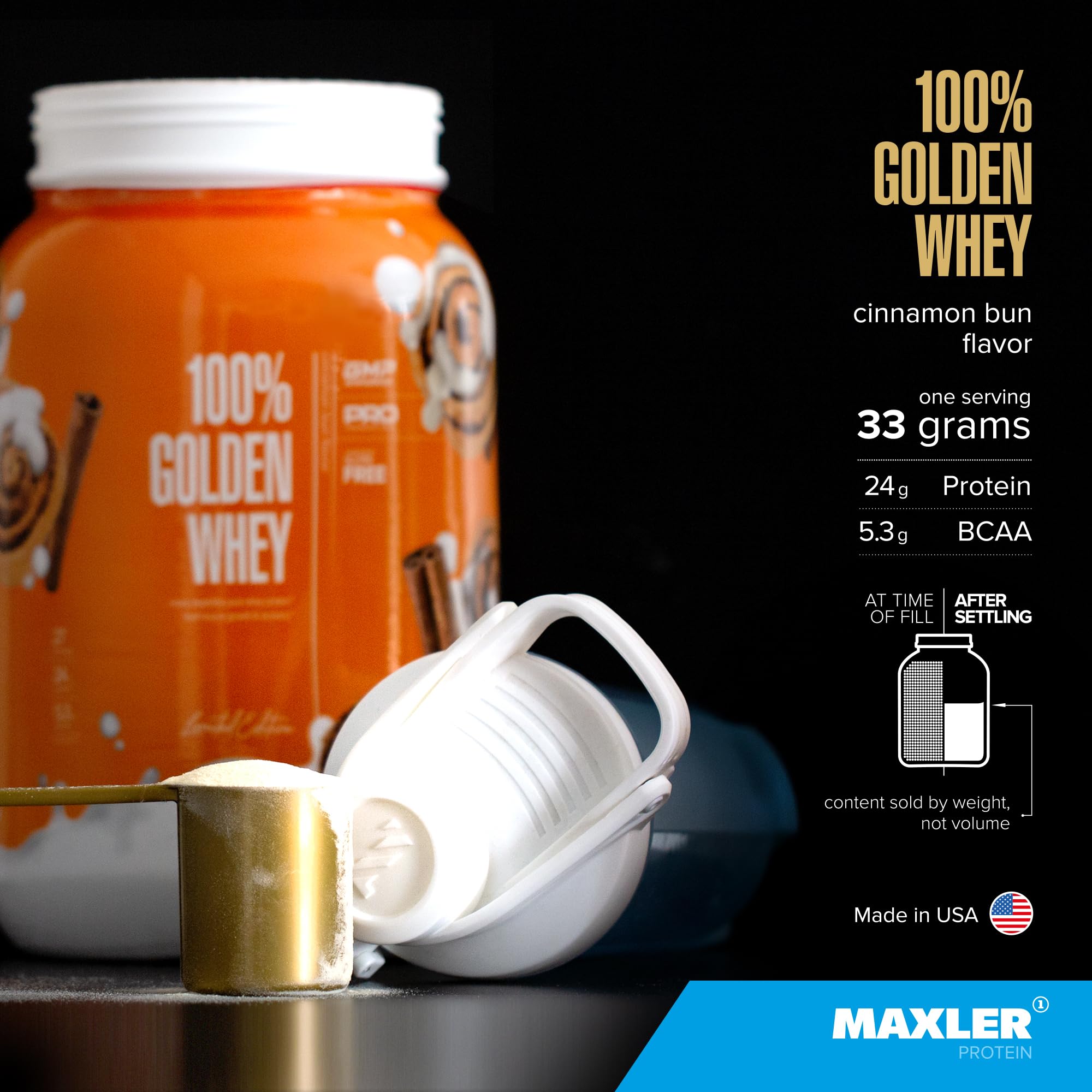 Mezcla cremosa de proteína Maxler lista para batidos.