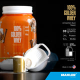 Mezcla cremosa de proteína Maxler lista para batidos.