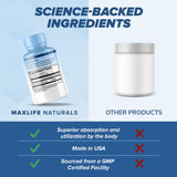 Representación visual de antioxidante maestro de MAXLIFE NATURALS para defensa celular.