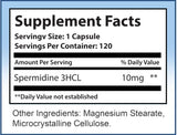 MAXLIFE NATURALS Spermidina 3HCL botella: dosis convenientes para la energía diaria