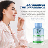 MAXLIFE NATURALS Spermidina 3HCL botella en mesa: estilo de vida activo