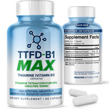 MAXLIFE NATURALS TTFD tiamina B1 en botella para energía sostenida
