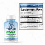 MAXLIFE NATURALS TTFD tiamina B1 con magnesio taurato para mejor absorción