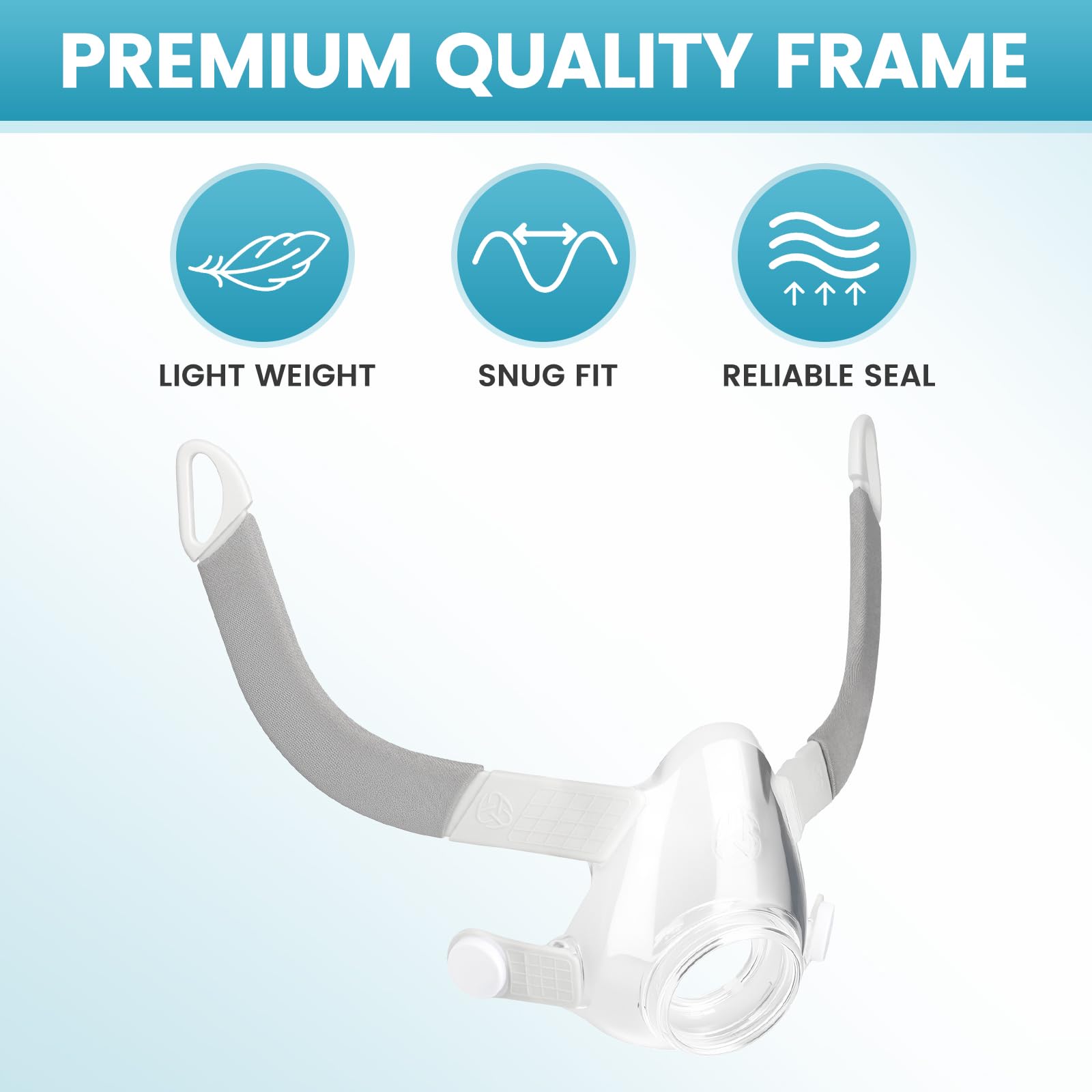 MAXMEDI F20 Frame: marco compatible con AirFit F20 para uso nocturno cómodo.