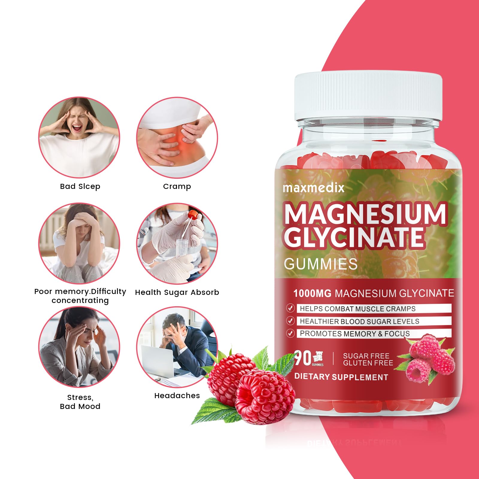 MaxMedix Gominolas Magnesio 1000mg: porción concentrada para reforzar tu día.