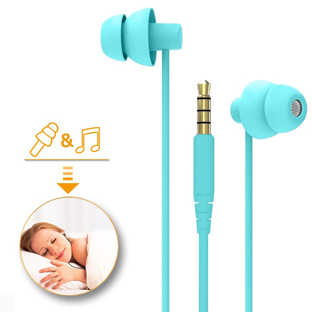 MAXROCK Auriculares para dormir con confort ergonómico y dos tapas para ajuste seguro