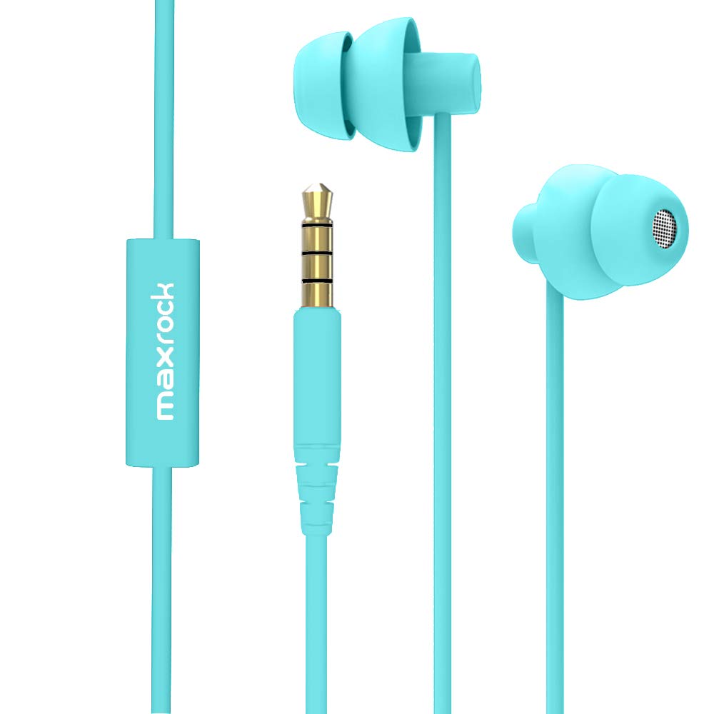 MAXROCK Auriculares para dormir: diseño de silicona ultra suave para dormir de lado sin presión