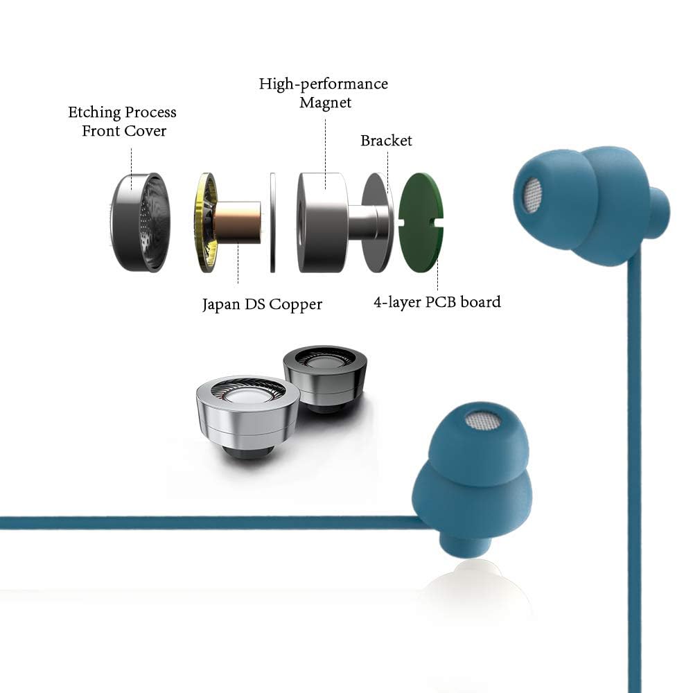 MAXROCK Tapones para Dormir micrófono integrado para contestar llamadas fácilmente.