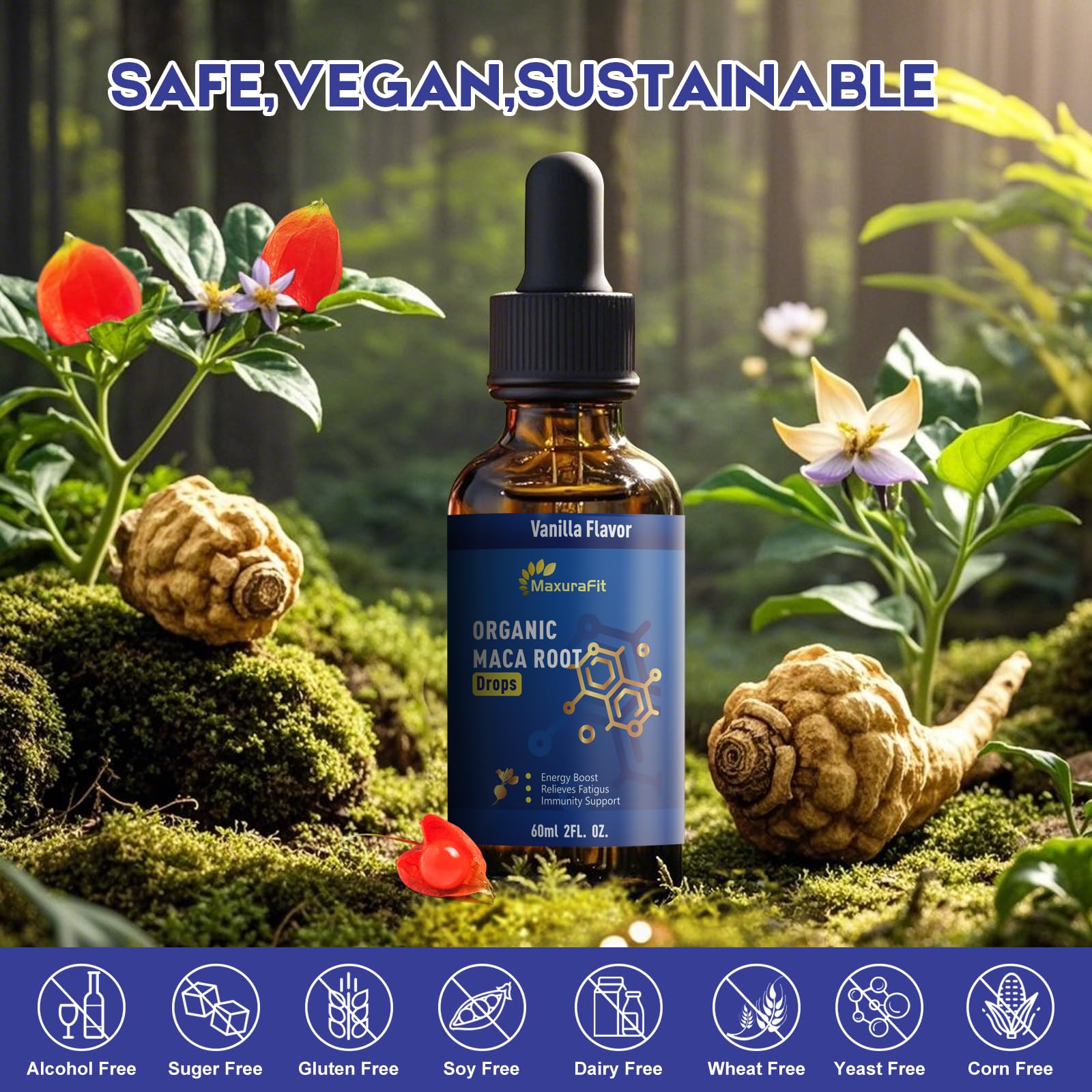 Bayas de goji en mezcla antioxidante de MaxuraFit