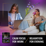 MAXVITAL Zen-7 gomitas sabor frutos rojos y lavanda para experiencia sensorial agradable.