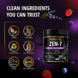 MAXVITAL Zen-7 gomitas para gestionar estrés diario sin somnolencia.