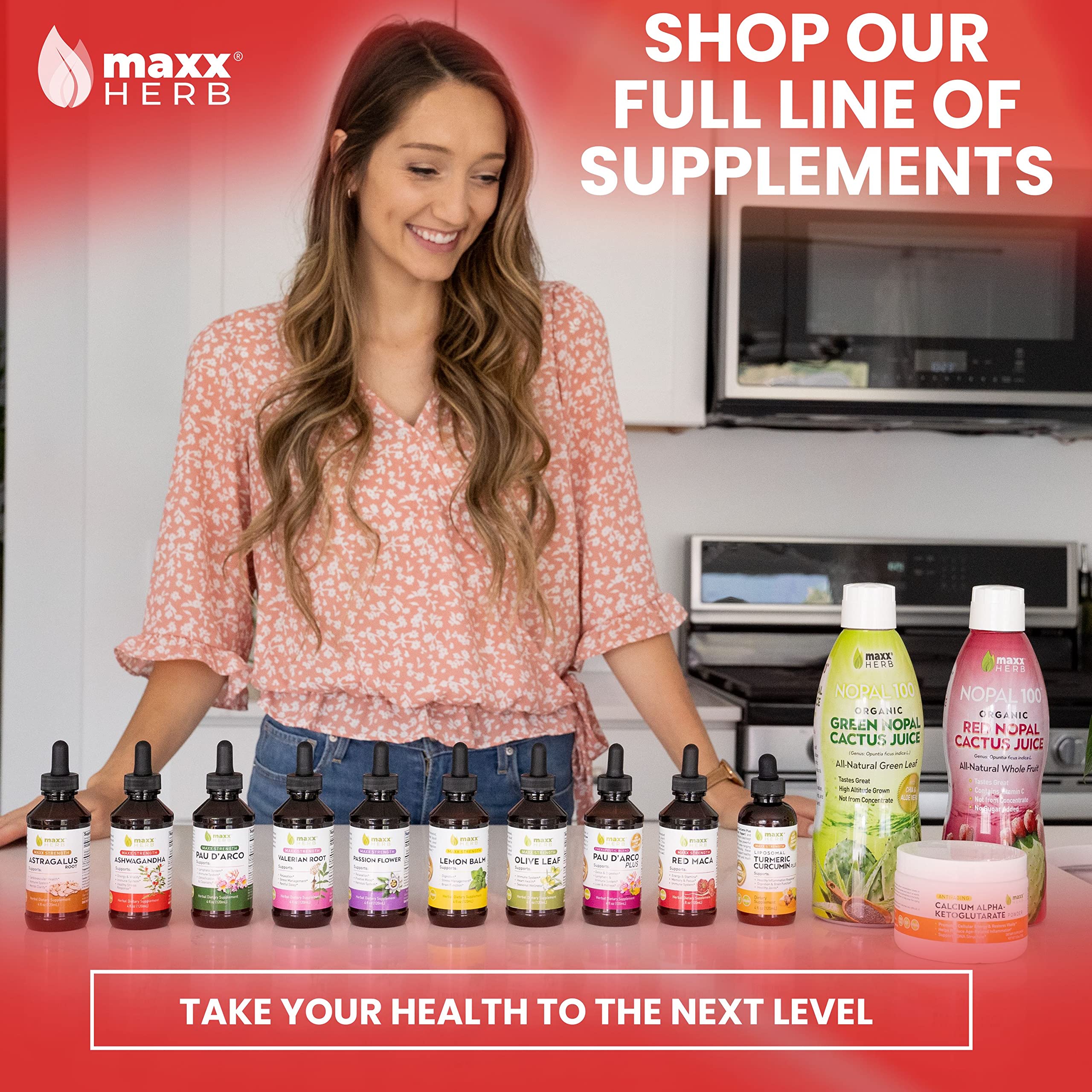 Envase de Maxx Herb para consumo en casa.