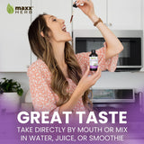 Maxx Herb flor de pasión, líquido en vaso, absorción rápida