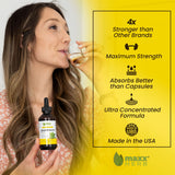 Gotero de melisa Maxx Herb para dosificación precisa y absorción rápida.