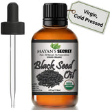 Mayan's Secret aceite de comino negro en botella, ideal para piel y cabello