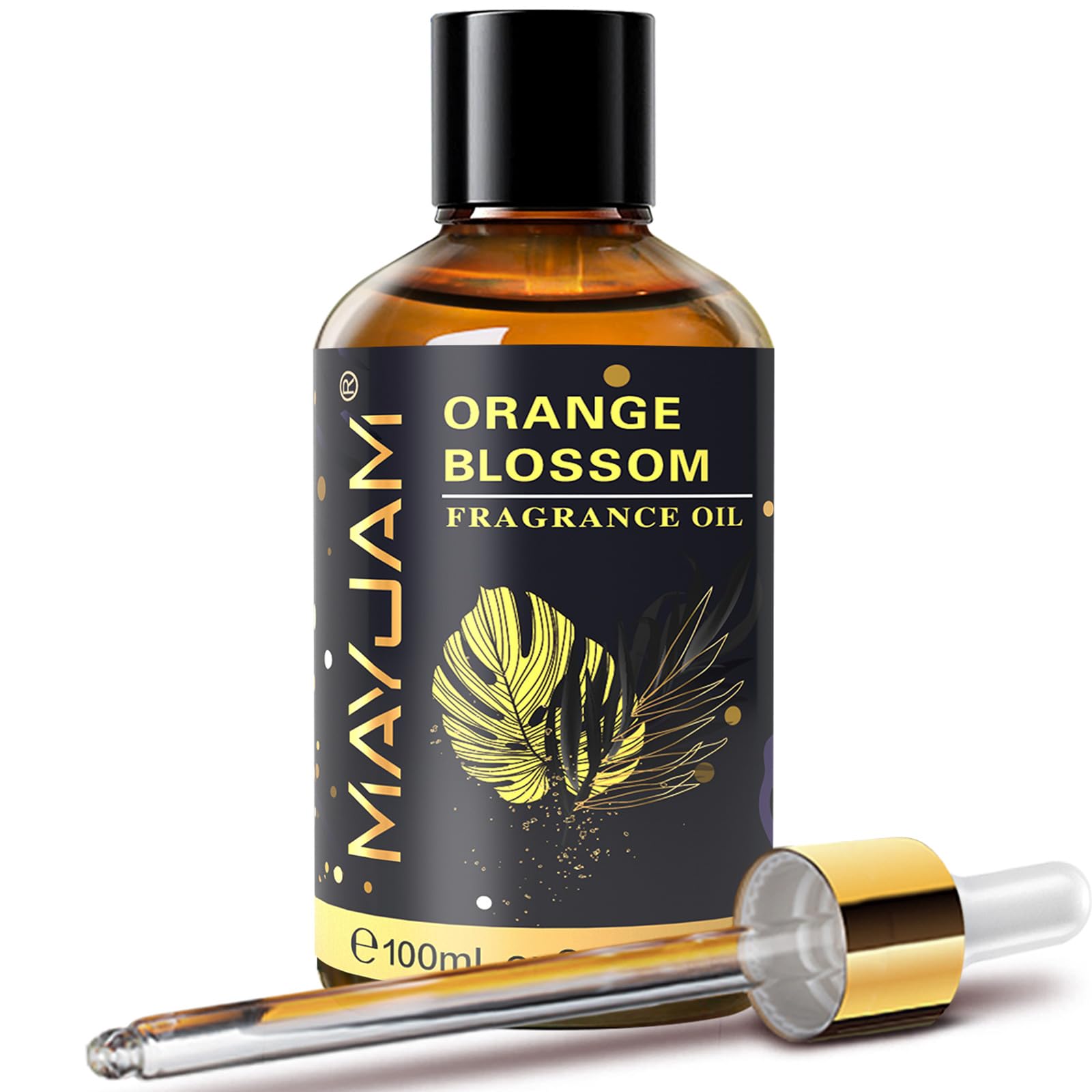 MAYJAM aceite aroma azahar, frasco-ambar, fragancia duradera para difusores.