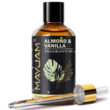 MAYJAM aceite fragancia Almendra y Vainilla en botella para aroma duradero en casa.