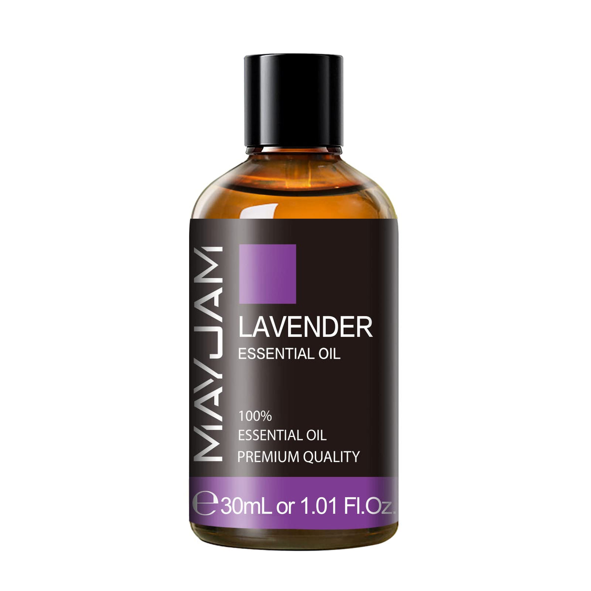 MAYJAM aceite de lavanda 30 ml en botella ámbar para aromaterapia relajante