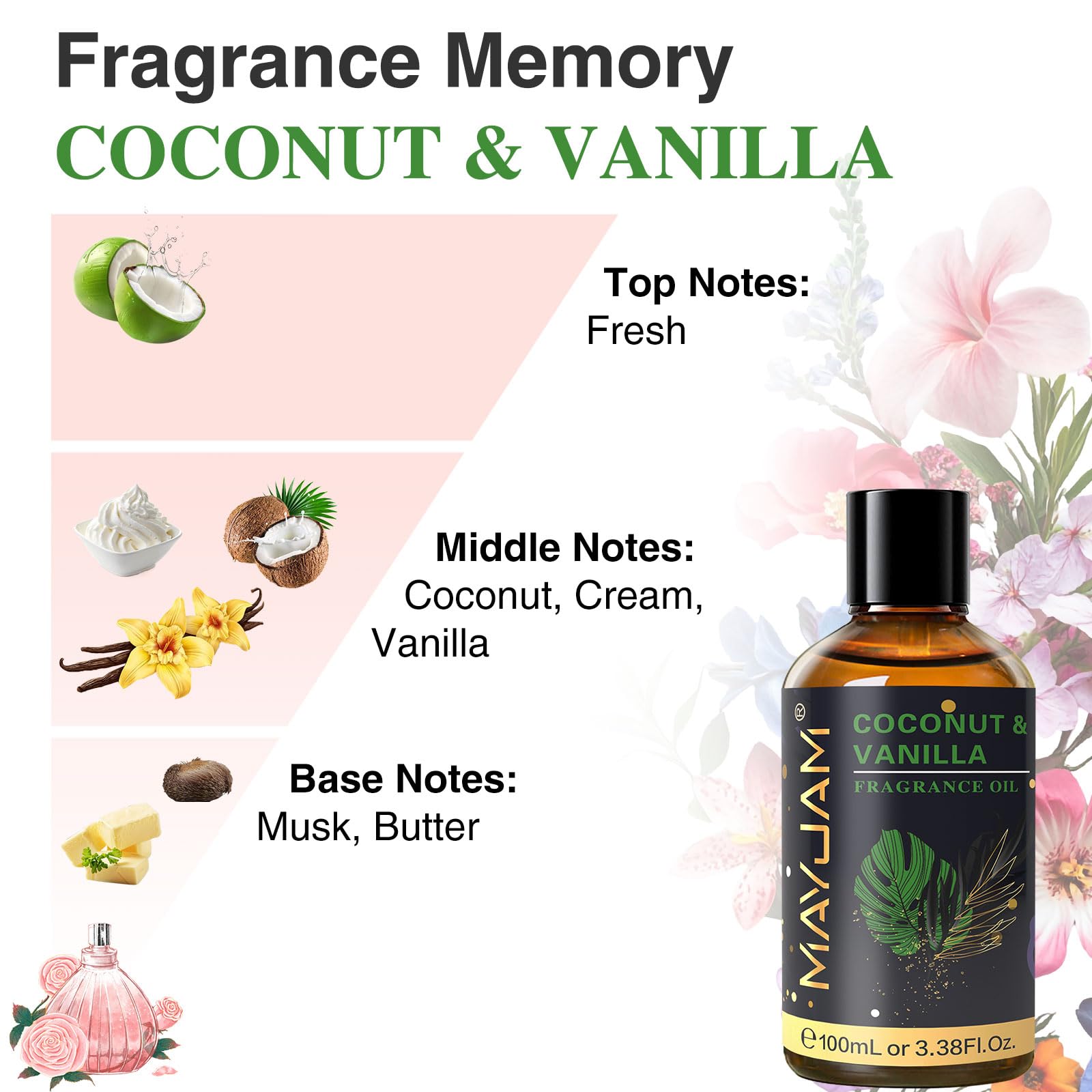 MAYJAM ambiente acogedor con fragancia coco vainilla