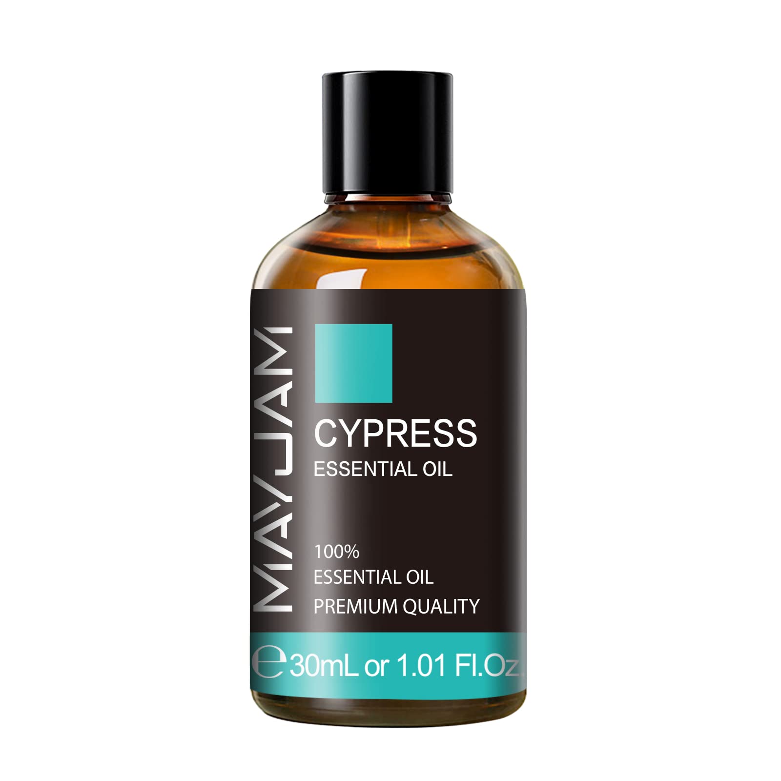 MAYJAM Ciprés Aceite: botella de vidrio ámbar para aroma duradero