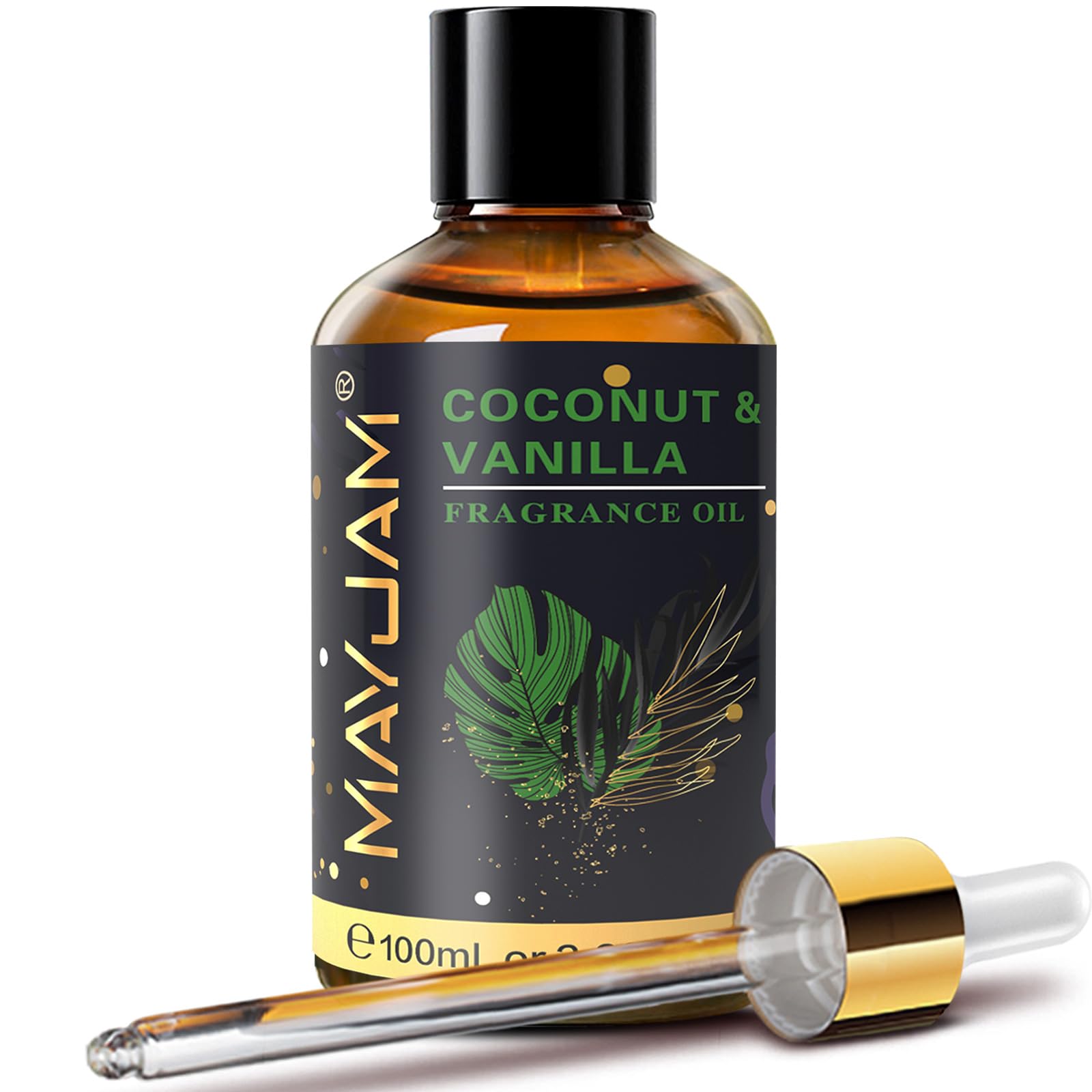 MAYJAM Coco-Vainilla en botella para difusor, aroma duradero para el hogar