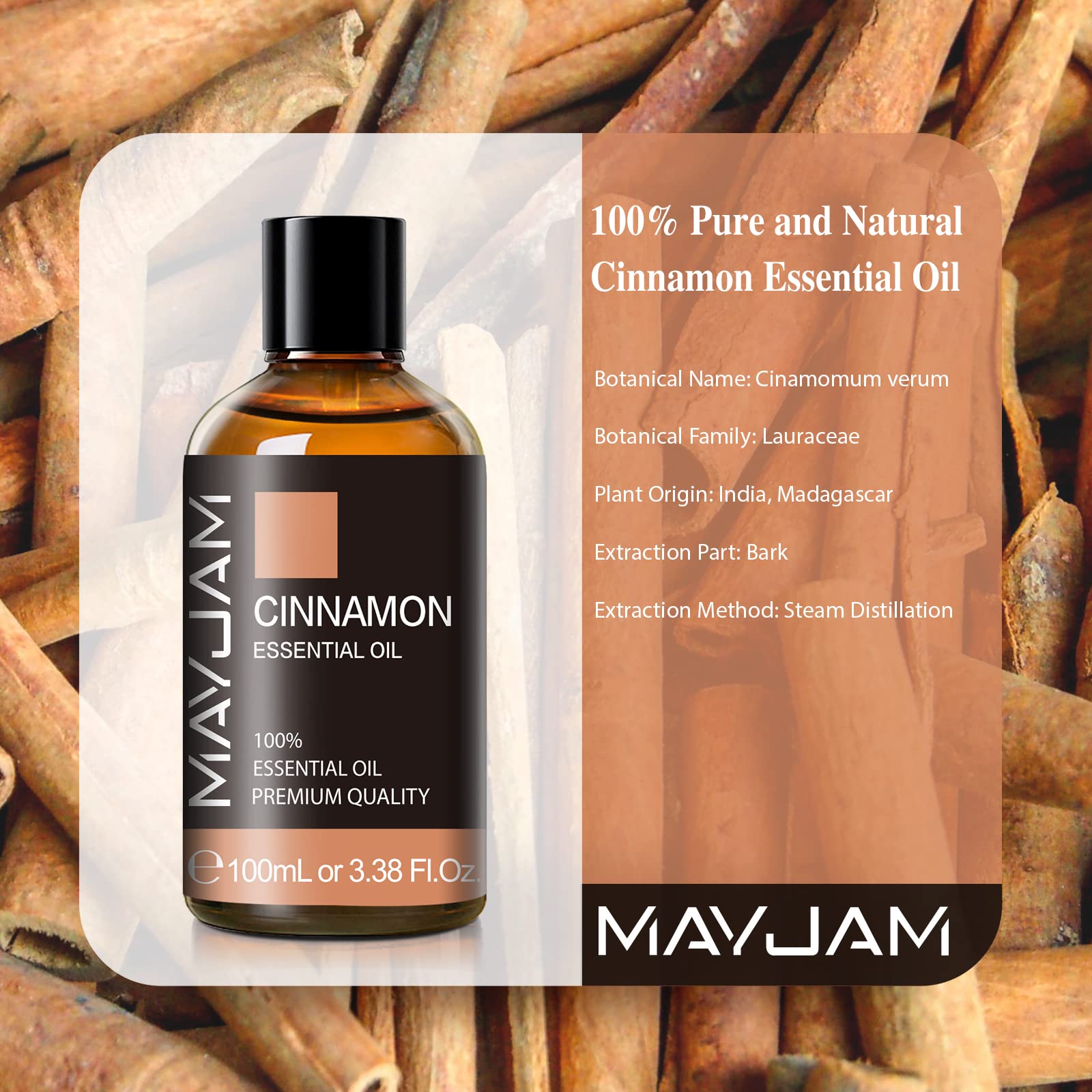 Cuentagotas de cristal para dosificar MAYJAM Canela