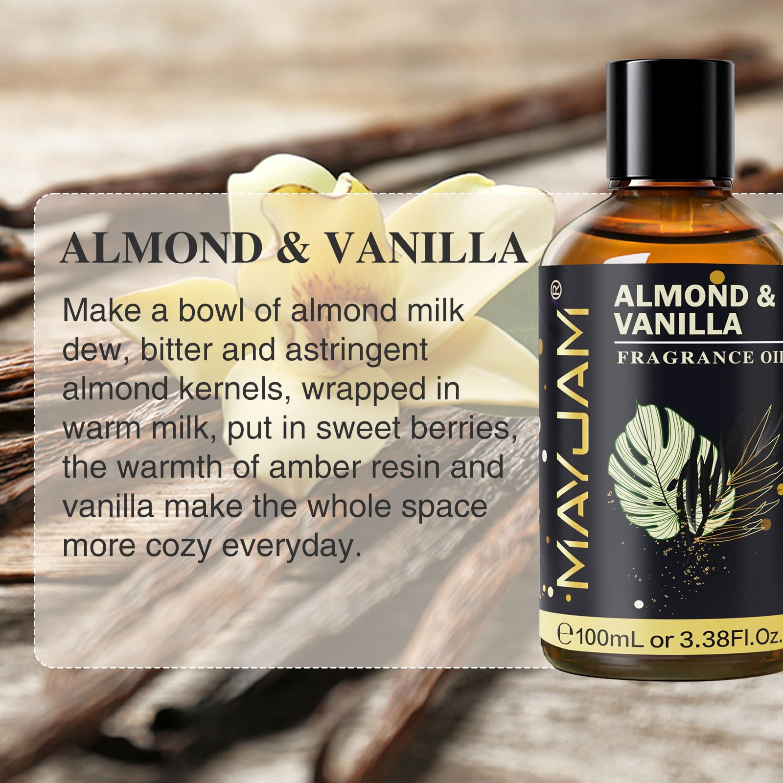 Difusor MAYJAM con Almendra y Vainilla para ambientar espacios con calma.