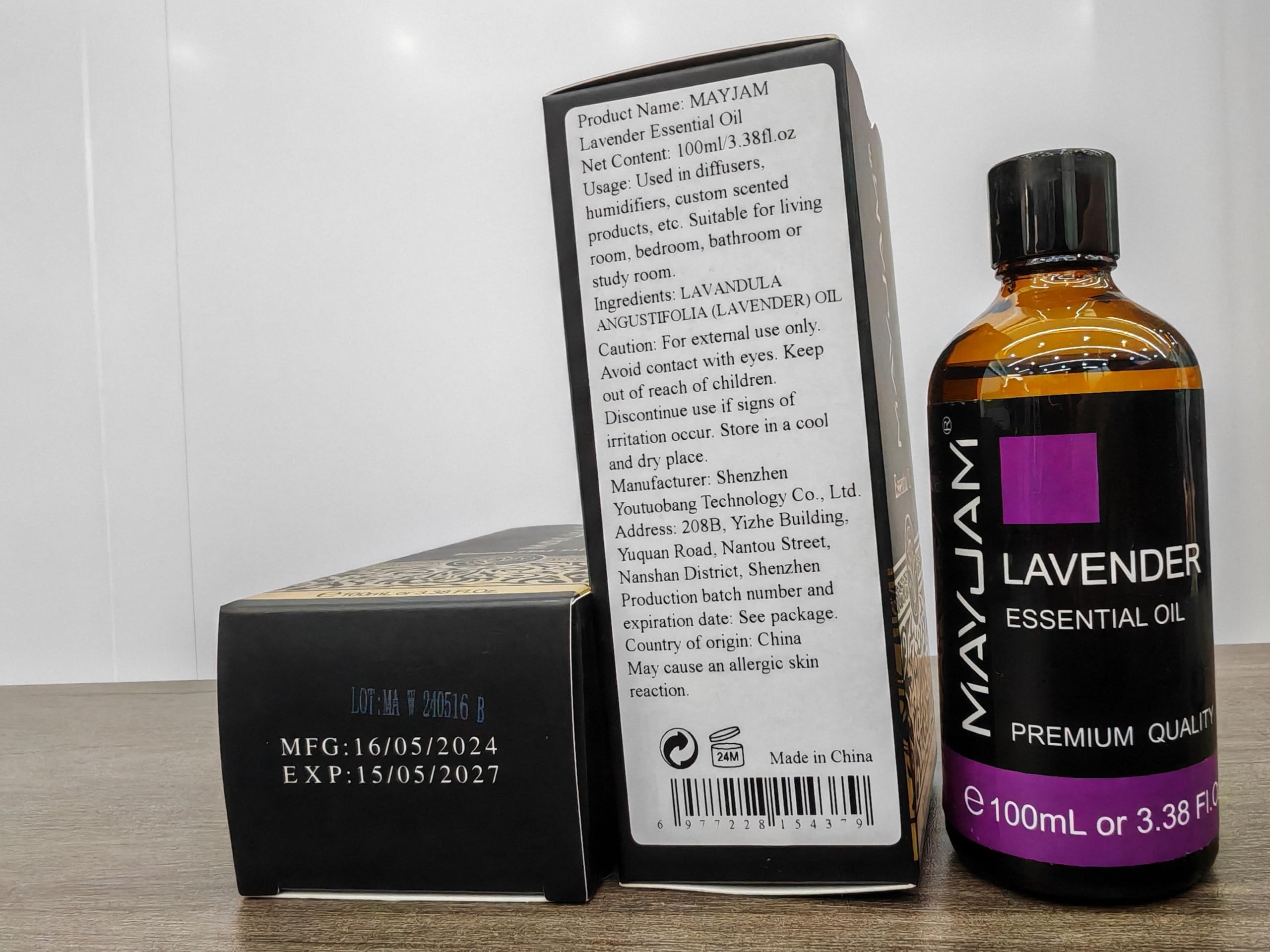 Regalo elegante MAYJAM Lavanda, perfecto para fechas especiales y aromaterapia en casa.