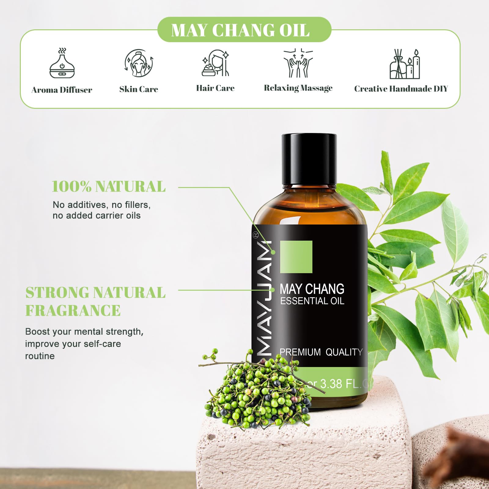 MAYJAM May Chang: difusor-aroma-citrico para ambientar espacios