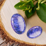 Piedra palma encaje azul de MaziZhang, textura sedosa para meditación diaria.