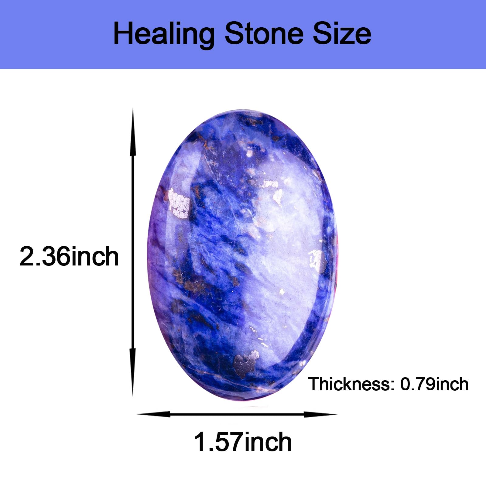 Piedra palma encaje azul de MaziZhang, superficie lisa para manejo cómodo.