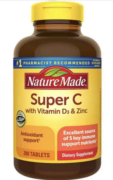 Botella MAZZIRI Nalkot Uper C con D3 y zinc para soporte inmunitario diario.