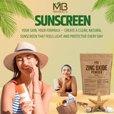 MB Herbals Zinc Oxide Powder para cremas solares caseras y usos cosméticos