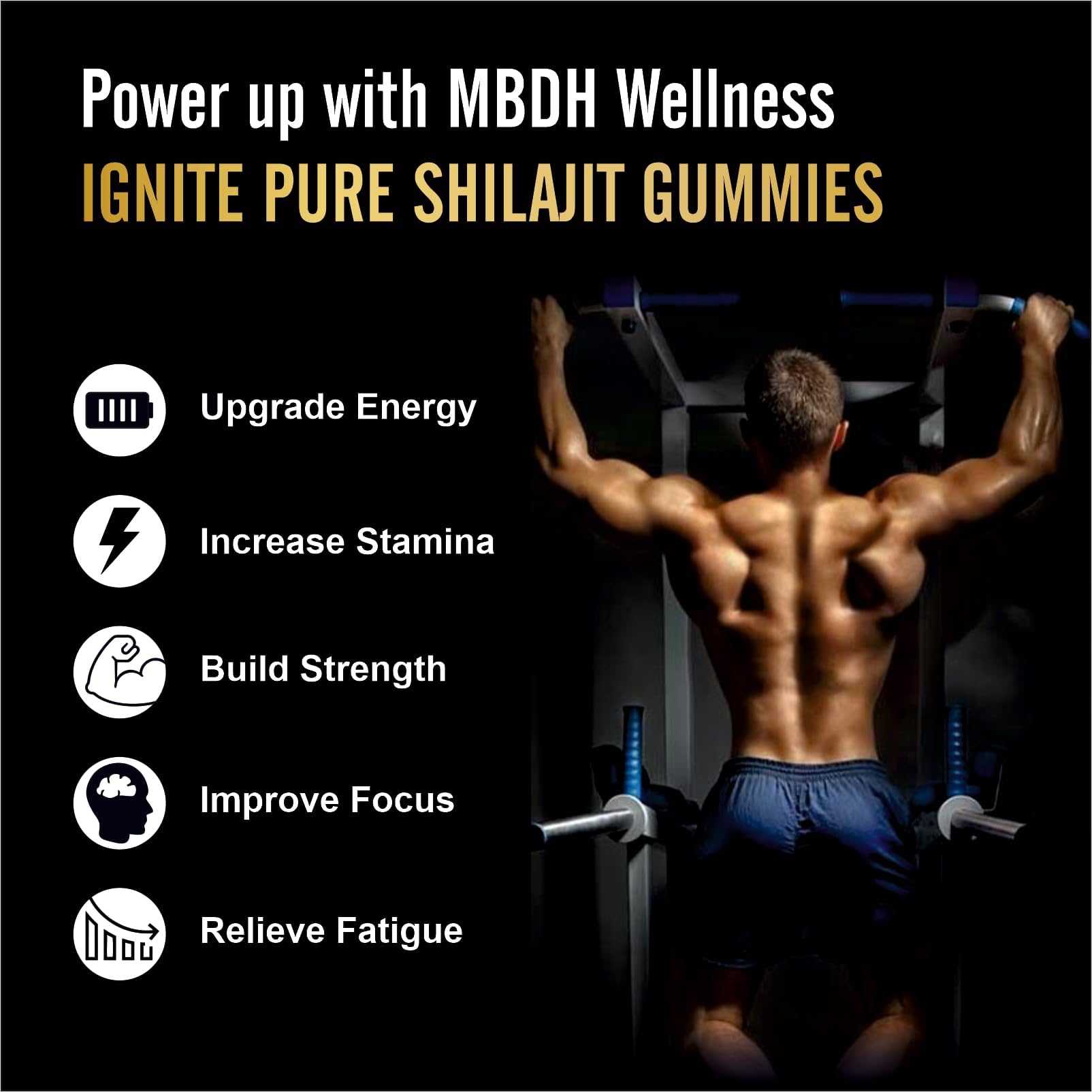 Presentación en caja Shilajit MBDH Wellness para viaje y uso diario.