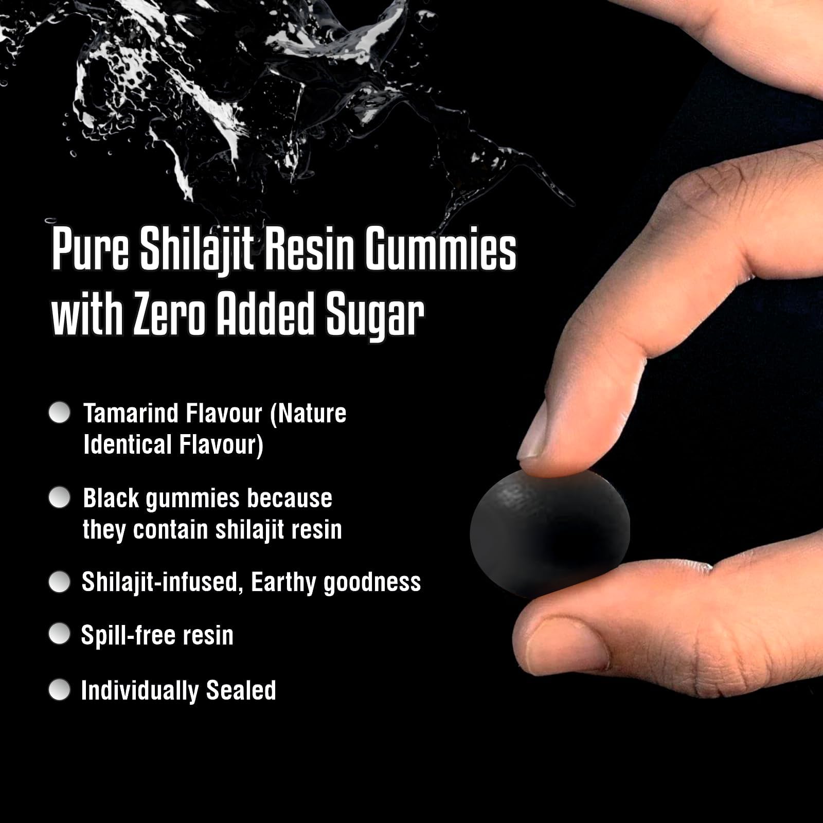 Botella Shilajit MBDH Wellness con etiqueta dorada, señal de pureza.