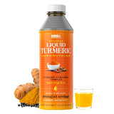 mbs biotechnology curcuma líquida en botella con etiqueta, posible apoyo al bienestar diario.