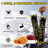 Barras Mchokuu Miel Shilajit mezcladas en bebida para sabor natural
