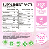 Gomitas Mchokuu D-Chiro-Inositol frambuesa para balance hormonal suave.