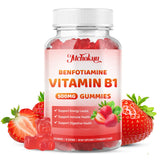 Mchokuu gominolas B1 con benfotiamina, empaque atractivo para energía diaria.