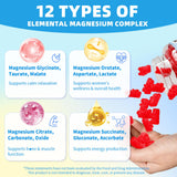 Gominolas Mchokuu Magnesio 12-formas para ingesta versátil.