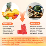 Etiqueta de Mchokuu Potasio-Magnesio con vitaminas D3, B6 y B12.